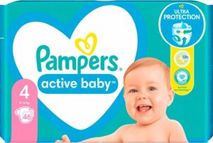 Εικόνα της PAMPERS ACTIVE BABY No4 (9-14KG) / 46 ΤΕΜ